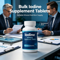 Comprimés minéraux d'iode quotidiens, compléments alimentaires pour la fonction thyroïdienne normale, en vrac pour les distributeurs de marques