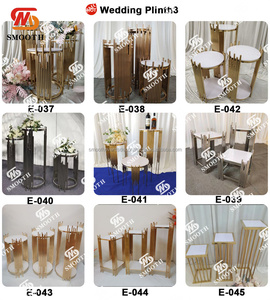 SMOOTH Luxury Gold Stainless Steel Metal Cake Plinth Events Dessert Display Gold Plinth for Wedding - Product Image 5