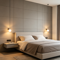 Panneau mural en PVC brillant 3mm 5mm, panneau mural intérieur ignifuge en PVC, panneaux cannelés modernes, panneau mural en PVC long, PVC Madera