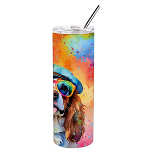 Vaso Delgado de Acero Inoxidable Cavalier Spaniel Hippie Dawg - Product Image 5