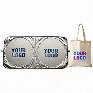 Wholesale Logo Sunshade Uv Protection Front <b>Window</b> Foldable Windshield Shade <b>Cover</b> for Car Dealer Business Promo Gift - Product Image 1