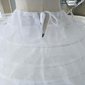 Robe de bal blanche 6 cerceaux <span class=keywords><strong>Tulle</strong></span> Net mariage mariée bal spectacle Crinoline Slip <span class=keywords><strong>jupon</strong></span> <span class=keywords><strong>jupon</strong></span> - Product Image 3