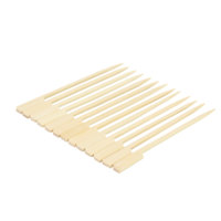 Brochettes jetables en bois de qualité alimentaire de 15 cm, type canon en fer