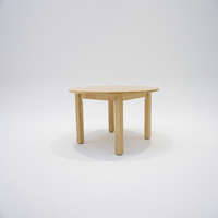Table ronde contemporaine en bois massif de haute qualité, prix direct usine, pour tout-petits, enfants, école, maison, salon, bureau d'étude