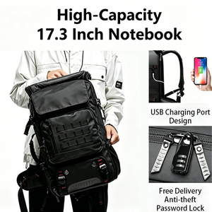 Sac à dos de voyage multifonctionnel pour ordinateur portable avec compartiment à chaussures, grande capacité, convertible, sac à dos de cabine avec sangles cachées - Product Image 3