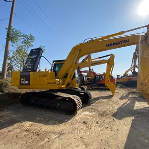 รถขุดตีนตะขาบมือสอง คุณภาพสูง 90% ใหม่ สำหรับงานวิศวกรรมเทศบาล ขนาด 16 ตัน ยี่ห้อโคมัตสึ รุ่น PC160LC-7 ระบบไฮดรอลิก - Product Image 6