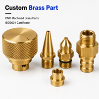 Pièces usinées CNC en laiton sur mesure pour assemblages de boutons, buses et composants de contrôle des fluides
