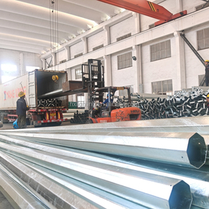 <span class=keywords><strong>Nea</strong></span> Standard 30FT 35FT Poteau octogonal en acier galvanisé Poteau métallique utilitaire - Product Image 1