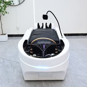 Sillón de Champú Eléctrico Moderno con Función de Masaje Corporal Completo y Calefacción, Mueble de Plástico para Salón de Belleza, para Lavado de Cabello y Spa - Product Image 3