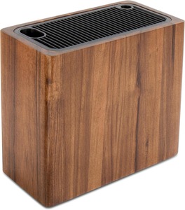 <b>Safe</b> Space Saver <b>Knives</b> Storage Stand for Countertop <b>Knife</b> Holder Organizer Acacia Wood Universal <b>Knife</b> Block - Product Image 1
