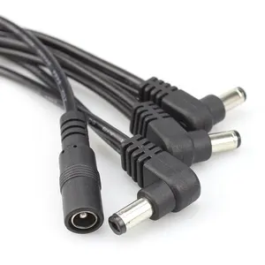 custom dc 5.5 splitter cord for guitar effect pedal 7 way daisy chain power cable