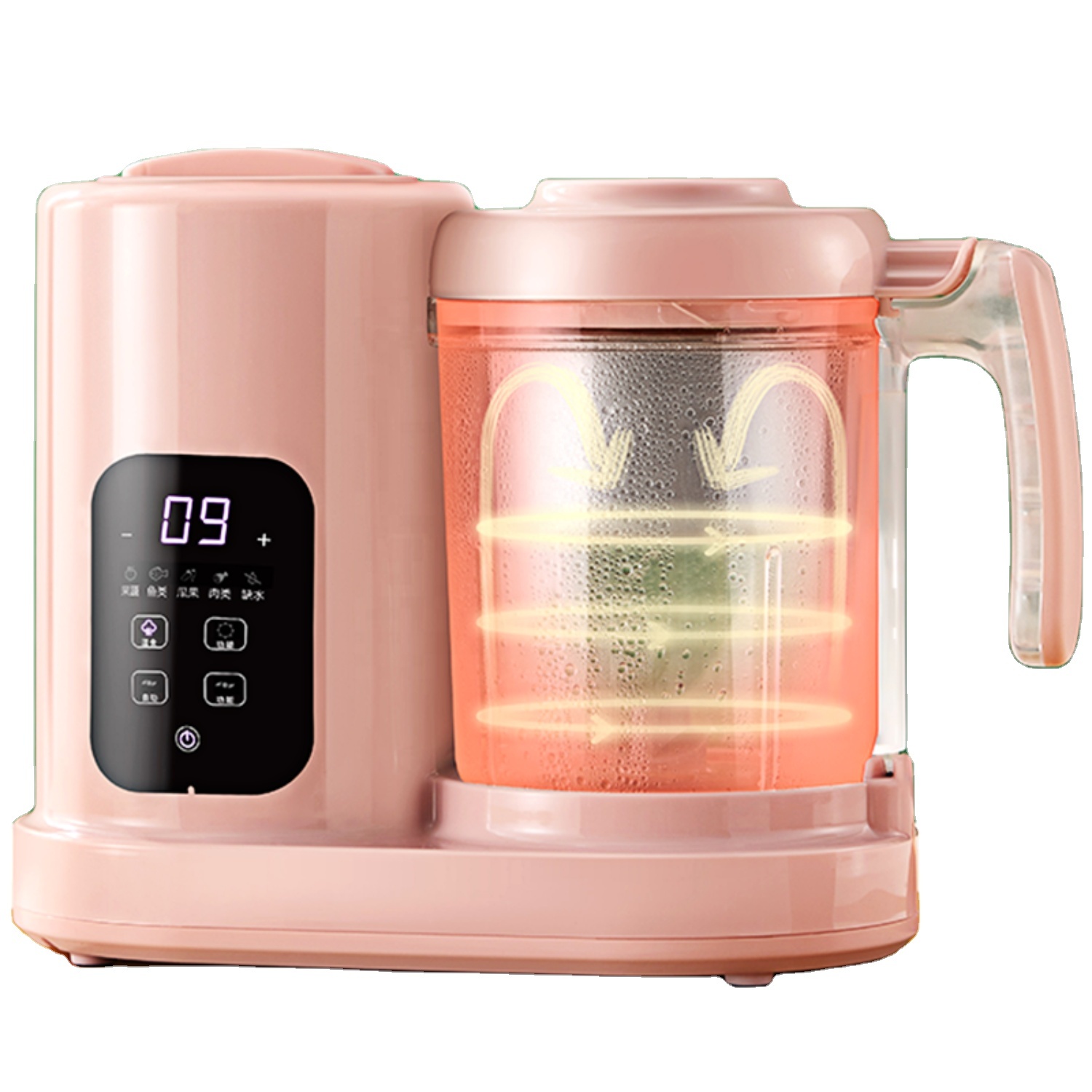 Accept test Order Digital Baby Food Maker Smart Baby Food Steamer Blender Multi-Functional Baby Cook Food Processor