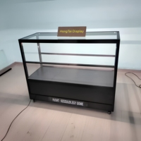 Vitrine moderne en verre trempé avec cadre en aluminium, éclairage LED, robuste, haute qualité, pour magasin de détail, centre commercial, exposition, sur mesure
