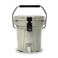 Refroidisseur d'eau de seau à glace extérieur durable avec robinet pour camping et randonnée
