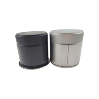 Boîte de conserve hermétique en métal de qualité alimentaire, couleur argent, 30g, moka, boîte d'emballage à vis pour thé avec couvercle facile à ouvrir