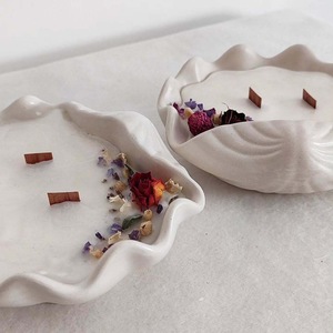 Portavelas de Cerámica Hecho a Mano con Forma de Concha, de Buena Calidad, Estilo Ins, Decoración para el Hogar, Portavelas para Boda, <span class=keywords><strong>Jalo</strong></span> JE1962 con Relieve - Product Image 4
