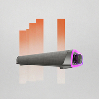OEM nirkabel Mini pabrikan untuk BT USB SoundBar sistem Speaker teater rumah untuk TV & Komputer plastik tahan lama
