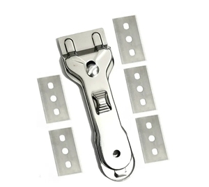 5 uds hoja multifunción vidrio cerámica Hob raspador limpiador removedor seguridad utilidad cuchillo para limpieza <span class=keywords><strong>horno</strong></span> cocina DIY grado - Product Image 1