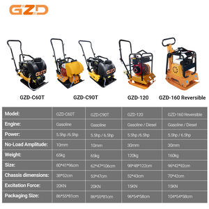 GZD небольшие строительные площадки C60, бензиновые, тяжелые, грунтовые, бензиновые плиты, уплотнитель, Вибратор - Product Image 4