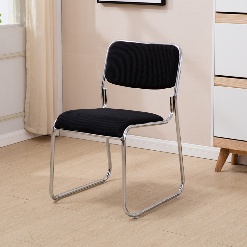 Black mesh fabric, no armrests, thickened 19mm tubing