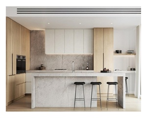 Armoires de Cuisine avec Îlot Central en Verre Quartz, Finition Laquée Mate Blanche, Fabrication Abordable en Australie - Product Image 5