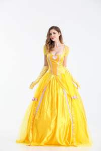 Venta caliente adulto La <span class=keywords><strong>Bella</strong></span> <span class=keywords><strong>y</strong></span> La <span class=keywords><strong>Bestia</strong></span> elegante vestido de princesa <span class=keywords><strong>disfraz</strong></span> para fiesta de Halloween para mujeres - Product Image 4