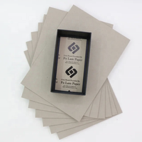 Feuilles de carton gris minces de 0,5 mm et 1 mm, surface lisse, carton recyclé pour boîtes cosmétiques et emballages de bijoux, prix de gros