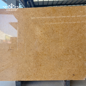 GOLDTOP OEM/ODM Natural Stone Indus Gold <b>Marble</b> 18mm Thick Surface Polished Big Slab for Living Room Mosaic - Product Image 1