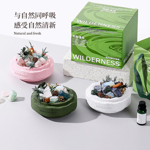 Northern Mu <b>Aroma</b> <b>Diffuser</b> Stone Crystal Gift Box For Home Long Lasting Fragrance High End Decoration Souvenir - Product Image 1