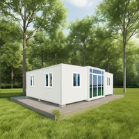 Villa Moderne de Luxe de 40 Pieds Petites Maisons Nouveau Design Maison en Conteneur Extensible 2 Chambres Nouvelle-Zélande Standard Démontable Réutilisable