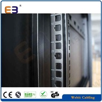 WebiTelecomms Armoire serveur sur pied 19 pouces norme ANSI/EIA 42U 600x600mm SPCC avec porte vitrée pour centre de données