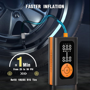 Máquina Infladora de Neumáticos Portátil, Inteligente, con Pantalla Táctil Digital, Inalámbrica, <span class=keywords><strong>USB</strong></span>, <span class=keywords><strong>Compresor</strong></span> de Aire Automático con Luz de Emergencia - Product Image 5
