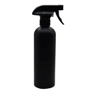 Em estoque 500ml preto hdpe detergente, spray de plástico garrafas para lavar líquido