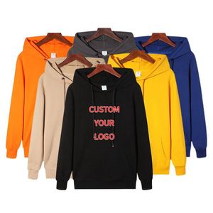 Sweat à capuche et survêtement unisexe en coton vierge, personnalisable avec logo imprimé, broderie, molleton épais, style décontracté de luxe, pour homme, automne, vente en gros - Product Image 1