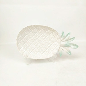 Restaurant occidental Vaisselle En Céramique porcelaine <span class=keywords><strong>Ananas</strong></span> Fruits Assiette à dessert Plat - Product Image 2