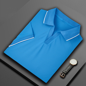 Oem Luxe Hoge Kwaliteit Custom Oversized Snel Droog Slim Fit Man180 Gram Gebreide Fitness Sport Lange Mouw Polo Golfshirts - Product Image 4