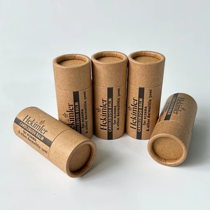 Factory Price Eco-Friendly Lip Balm Deodorant Cylinder <b>Container</b> 5g Cardboard Oil-Resistant Push up Paper Tube - Product Image 6