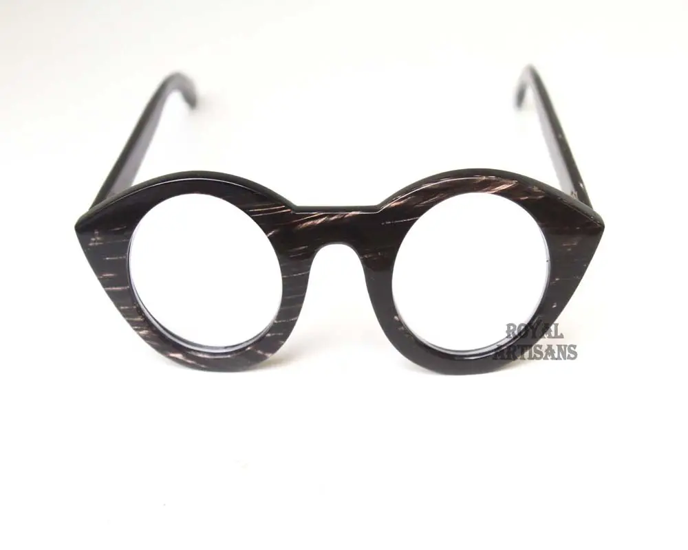 Bingkai Kacamata Vintage Tanduk Kerbau Kustom/Kacamata Dibuat dari Tanduk Kerbau