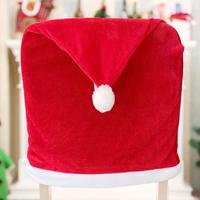 Nouvelles fournitures de Noël 2025 : Housse de chaise carrée en velours or et rouge, style européen, écologique, douce, 50*65cm, vente en gros usine