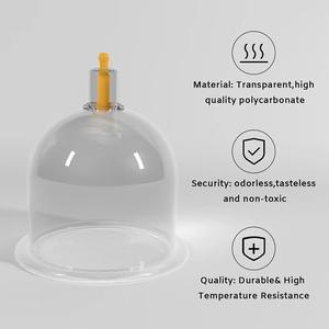 Chinese Medical PC Kunststoff Single Hijama Schröpf becher Glas Vakuum Schröpf becher Set Massage gerät Therapie Vakuum Saug Schröpf becher - Product Image 2
