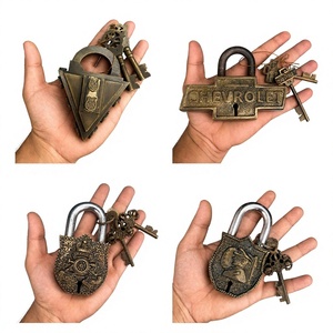 Cadenas de sécurité domestique en laiton et acier, robuste et durable, antivol, pour portes et portails résidentiels - Product Image 1