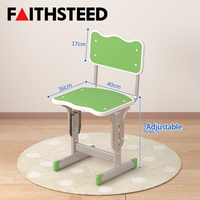 Tabouret pour enfants réglable en hauteur, siège d'étude ergonomique, structure en métal, surface antidérapante pour une utilisation en classe
