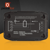 Compteur d'énergie électrique Peacefair PZEM-016 AC RS485 Modbus avec bobine CT, compteur de panneau Kwh