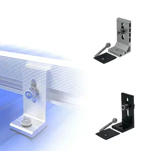 HF L foot grounding clip photovoltaic balcony RV wall panel rail splice lugs solar