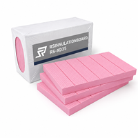 Panneau d'isolation en polystyrène expansé rose haute densité RS 35 kg/m3, résistant à l'humidité, ignifugé B1, conductivité thermique 0,028-0,032