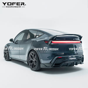 Para Juniper 2025 Auto <span class=keywords><strong>Universal</strong></span> modificado parachoques trasero divisor <span class=keywords><strong>difusor</strong></span> labio cuerpo Kit parachoques de coche para Tesla modelo Y Juniper - Product Image 4
