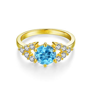 Anelli di gioielli da donna placcati oro all'ingrosso alla moda - Product Image 4