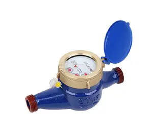 Prezzo di fabbrica ISO4064 misuratore di portata d'acqua multi jet dry dial DN20mm contatore dell'acqua