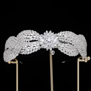Beauty Pageant Tiaras And Zirconia Wedding Tiaras And Crown For Bride Wedding For Girls