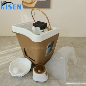 Bac à shampoing portable Kisen pour salon de coiffure, sans plomberie, couleur personnalisée, en plastique, avec fonction de lavage des cheveux et thérapie capillaire - Product Image 1